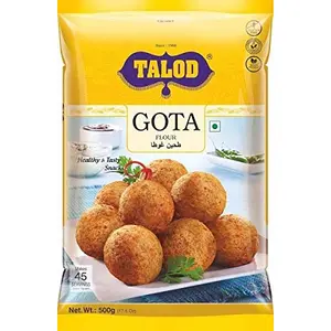 Talod Instant Gota Mix Flour - Ready to Cook Gota - Gujarati Snack Food (500gm - Pack of 3)