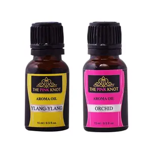 The Pink Knot Ylang-Ylang & Orchids set of two aromatic fragrant diffuser oil (15ml each)