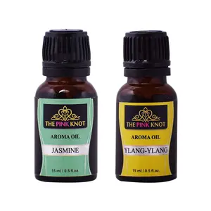 The Pink Knot Jasmine & Ylang-Ylang set of two aromatic fragrant diffuser oil (15ml each)