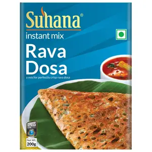 Suhana Rava Dosa Instant Mix 200g Box - Pack of 4