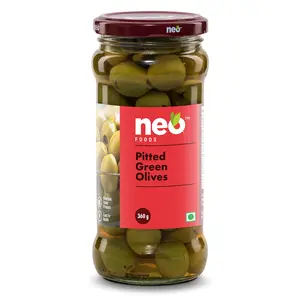 Neo Pitted Green Olives, 360g