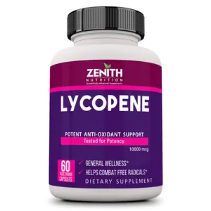 Zenith Nutrition Lycopene - 10000mcg- 60 Capsules | Lab tested