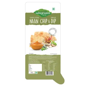 Wingreens Farms Pudina Naan Chips + Tandoori Dip