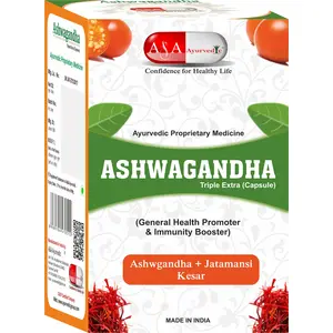 A&A Ayurvedic Ashwgandha Capsule l Ashvgandha Extract Capsule I (30capsule)