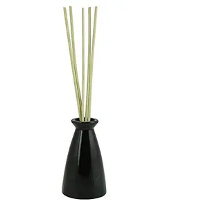 Crazy Sutra Ceramic Reed Diffuser Vase (Multicolor) with 6 Premium Reed Sticks