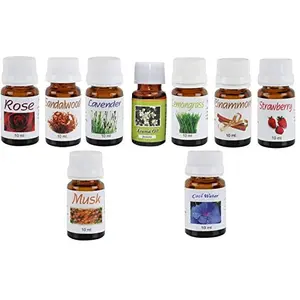 Flash Sale-Crazy Sutra Aroma Essential Oil Set of 5 Freshener (10 ml Each)