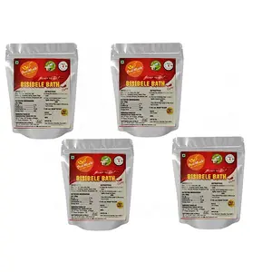 Desi Mealz Ready to Eat Food Mixes Tasty & Delicious Instant Food BisibeleBath Traveller Ready to Eat 100% Veg (70 gm Each) (Pack of 4)
