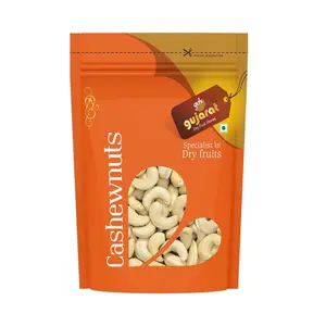 Gujarat Dry Fruit Stores GDS Premium Cashewnut (Kaju) Jumbo Size | Natural Jambo Cashewnuts | 1 Kg (250G x 4 Pack)