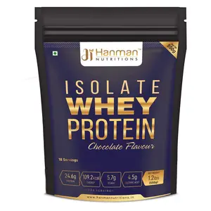 Hanman Nutritions Whey Protein (Whey Protein Isolate Chocolate Flavored- 550g)
