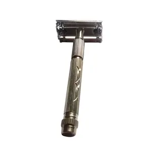 Foreign Holics Double Edge Shaving/Safety Razor For Men & Boys (Silver Butterfly M1)