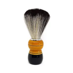 Kabello Wooden Handle Soft Bristle Beard Shaving Brush For Boys And Men Multicolor Pack Of 1