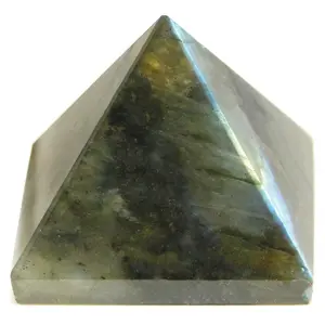 Nature's Crest Labradorite Pyramid Natural Gemstone 1" 1 Pc for Metaphysical Energy Healing Meditation Chakra Reiki Tool Sacred Geometry Crystal Gemstone Altar Decor Spiritual Gifts