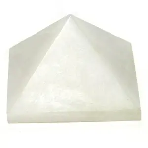 Nature's Crest White Aventurine Pyramid Natural Gemstone 1" 1 Pc for Metaphysical Energy Healing Meditation Chakra Reiki Tool Sacred Geometry Crystal Gemstone Altar Decor Spiritual Gifts