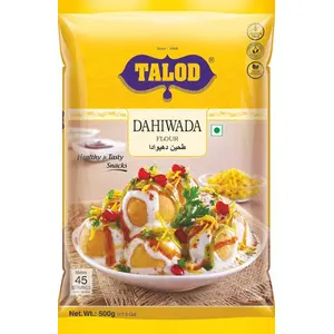 Talod Instant Dahiwada Mix Flour - Ready to Cook Dahiwada - Gujarati Snack Food (500gm - Pack of 3)