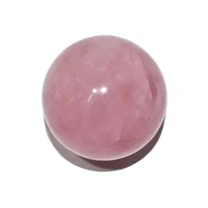 Pyramid Tatva Sphere - Rose Quartz AA Ball Size - (50 mm - 63 mm) 2-2.5 Inch Natural Chakra Balancing Crystal Healing Stone