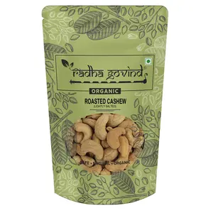 Radha Govind Organic Roasted Cashews lightly Salted | Delicious And Crunchy Kaju Dry Fruit Nuts For your Healthy Diet (1 Kg)