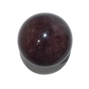 Pyramid Tatva Sphere - Strawberry Quartz Ball Size - (50 mm - 63 mm) 2-2.5 Inch Natural Chakra Balancing Crystal Healing Stone