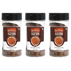 The Spice Club Flax Seed 100Gm Pet Jar- (Pack of 3)