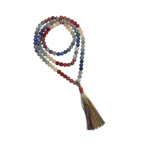 Pyramid Tatva Mala - 34 inch String 108 Beads Size - 8 mm Natural Healing crystal Stone