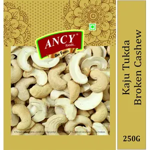Ancy Foods 100% Natural Cashews Kernels Piece Split Nut Big Size (Kaju 2 Sliced) Dry Fruit 250gm