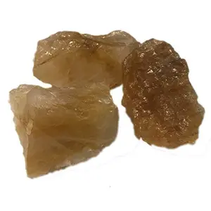 Sahib Healing Crystals Golden Quartz 200 Grams Rough Raw Stone Natural for Reiki Vastu Correction Feng Shui Positivity and Energy