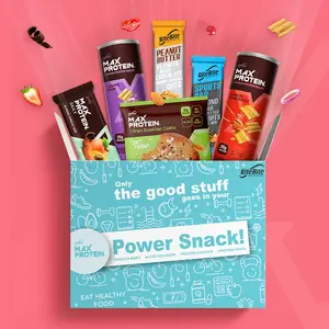 RiteBite Max Protein - Snack Box| Gifts | Diwali Gift Hamper | For Family |Friend | Corporate( Healthy Nut - Assorted Gifting Combo Pack â 4 Chips Canister + 6 Cookies + 11 Protein Bar + 10 Nutrition Bar )1952g