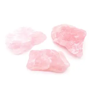 Sahib Healing Crystals Natural Rose Quartz 100 Grams Rough Raw Stone for Reiki Healing Vastu Correction Feng Shui Meditation Positivity and Energy