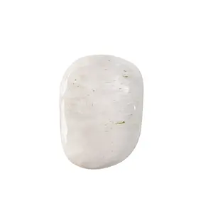 Shubhanjali Scolecite Palm Stones for Anxiety Scolecite Soap for Meditation Natural Crystal Scolecite Oval Shape Palmstone for Reiki Crystal Healing (White)