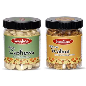 Sonature Cashew Walnuts Combo Pack 450 Gram (In Box)