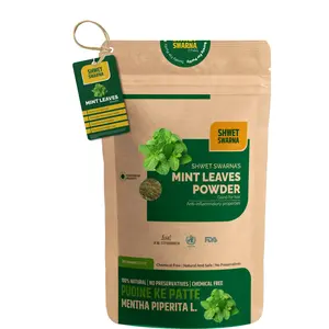 SHWET SWARNA Pure Natural Mint Leaves Powder/Podhina Powder Herbal Ayurvedic Health Supplement Product 200GM