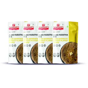 Tanawade's Smart Food Instant Aloo Paratha Mix(Buy 3 Get 1 Free) Ready to Cook Home Food with Hand Picked Flavours Pack of 4