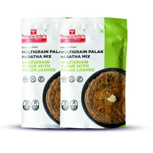 Tanawade's Smart Food Instant Multigrain Palak Paratha Mix Ready to Cook Home Food with Hand Picked Flavours Pack of 2