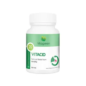 VitaGreen Vitacid With Multi Herb Extract For Acidity Pack Of 1 (30 Capsules) 100% Natural Ayurveda Herb Health Dietary Herbal Nutrition Supplements