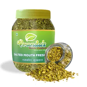 Vrunda's Salted Mouthfreshner / Namkin-Digestive Mukhwas / Health- Natural Aniseed / Simple Sauf 1.2 Kg [Mouthfreshner Mukhwas Digestive Churan Tasty Paan Fun BitesCandies]