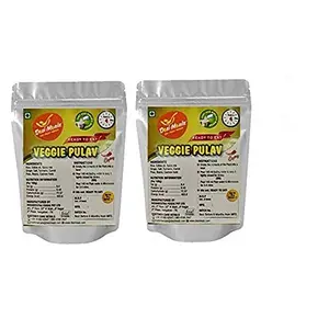 Desi Mealz Ready to Eat Veg Pulav Instant Food - Tasty and Healthy Ready to Eat Packed Food Best Travel Food Each 70 gm (Pack of 2)