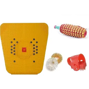 Acund health Care Acupressure 4 Product Kit with Power Mat Iv 2000 Ring Thumb Pad Wooden Karela Combo