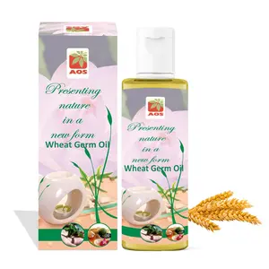 AOS Products 100% Pure and Natural Wheat germ Oil - Suitable for All Skin Types Pure Oil Use for Hair Care Skin Care - 500 ml