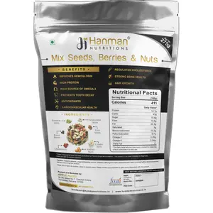 Hanman Nutritions Mix Seeds Berries and Nuts 275g
