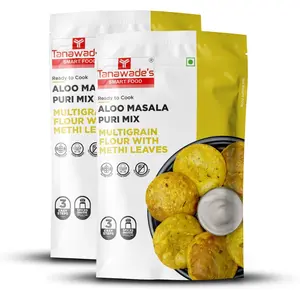 Tanawade's Smart Food Aloo Masala Puri Mix Ready to Cook Home Food with Hand Picked Flavours Pack of 2
