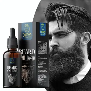 7 Days 100% Result Beard oil for men smooth shine stronger beard hair 30ml
