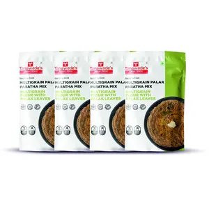 Tanawade's Smart Food Instant Multigrain Palak Paratha Mix(Buy 3 Get 1 Free) Ready to Cook Home Food with Hand Picked Flavours Pack of 4