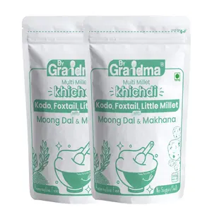 ByGrandma Multi Millet Kichidi Mix Instant Food For little ones | Preservative Free Instant Porridge Mix for kids | 560g