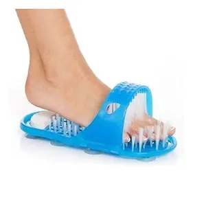 Big saving Waterproof Easy Foot Cleaner Shower Slipper Easy Feet Shower Foot Massager Scrubber for All Age groups foot cleaning brush foot cleaner slipper Easy Feet Foot Cleaner (Blue)