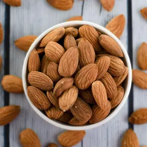 Delight Foods Premium California Almonds (Badaam) (Grade A) - 400gm | Shelled | 100% Natural & Original | Raw & Un-Adulterated