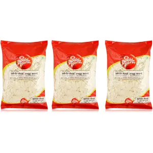 Double Horse White Aval - 500 g (Pack of 3)