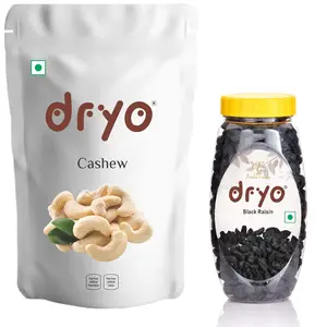 Dryo Combo Cashew 500g & Black Raisin 250g