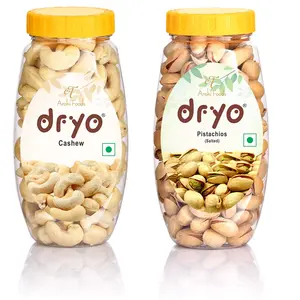 Dryo Dry Fruit Combo Cashew 220g & Pistachio 220g