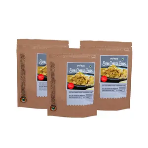 Evolve Healthy Heart Snacks Pack of 3 | All Natural SOYA Cheese Chips | Immunity Boosting | Vacuum Fried | Gluten Free |