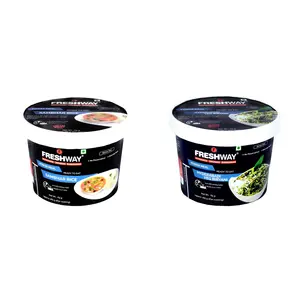 Freshway Pack of 2 (Sambhar Rice & Veg Hyderabadi Biryani) Ready to Eat Freeze Dried Products with No Added Preservative & Colors
