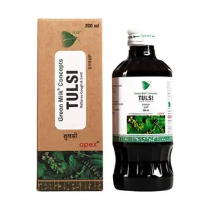 Green Milk Tulsi Syrup - Relieves Cough & Cold